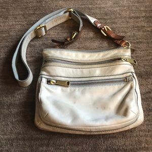 Fossil Blue Grey Explorer Crossbody